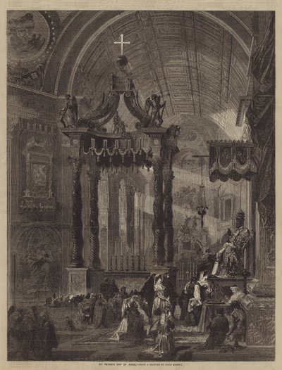 St. Peters Tag in Rom von Louis Haghe