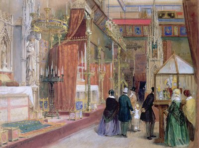 Der mittelalterliche Hof der Großen Ausstellung von 1851 von Louis Haghe