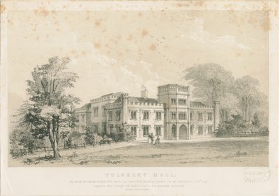Wolseley Hall: Stahlstich, undatiert [ca. 1830] von Louis Haghe