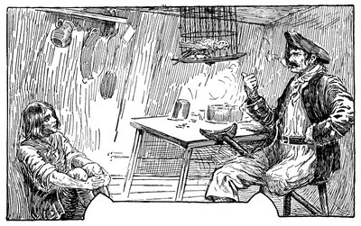 Illustration von Louis Rhead (1857-1926) für den Roman „Die Schatzinsel“ von Robert Louis Stevenson (1850-1894) 1915 von Louis John Rhead