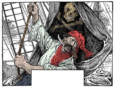 Illustration von Louis Rhead (1857-1926) für den Roman „Die Schatzinsel“ von Robert Louis Stevenson (1850-1894) 1915 von Louis John Rhead