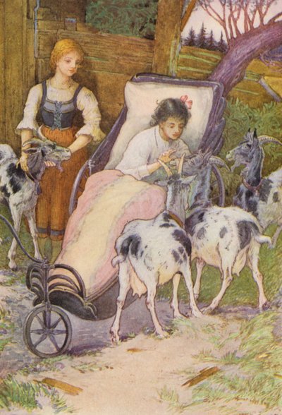 Illustration für Heidi von Johanna Spyri von Louis John Rhead