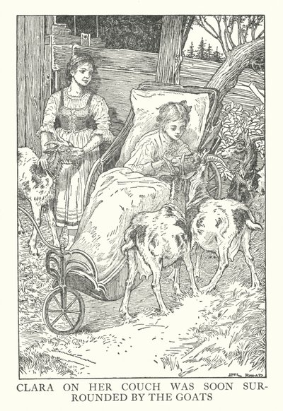 Illustration für Heidi von Johanna Spyri von Louis John Rhead