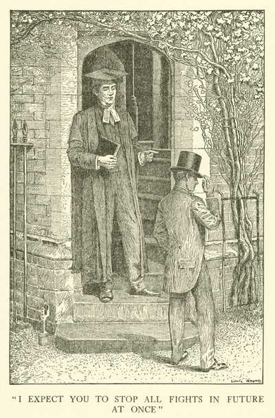 Illustration für Tom Browns Schulzeit von Louis John Rhead