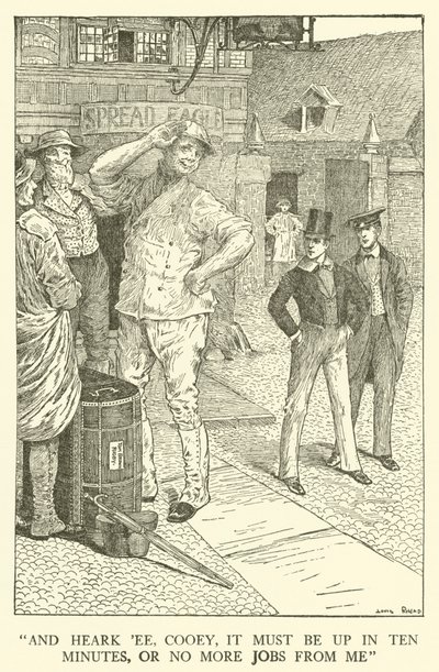Illustration für Tom Browns Schulzeit von Louis John Rhead