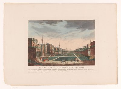 Ansicht eines Platzes in Kairo von Louis Lecoeur