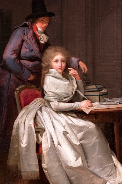 Eine Frau schreibt an ihren Geliebten (oder Der Brief), ca. 1789-1793 von Louis Leopold Boilly