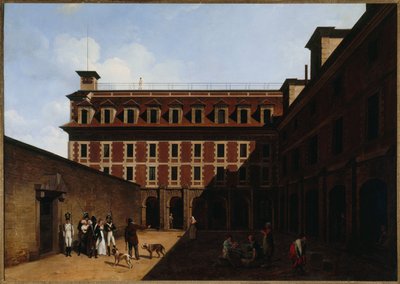 Das Gefängnis der Madelonnettes, Rue des Fontaines, um 1810 von Louis Leopold Boilly