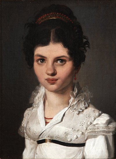 Porträt einer Frau mit Diadem von Louis Leopold Boilly