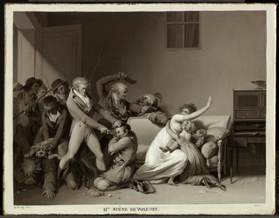 Zweite Szene der Einbrecher: Die Einbrecher verhaftet von Louis Leopold Boilly