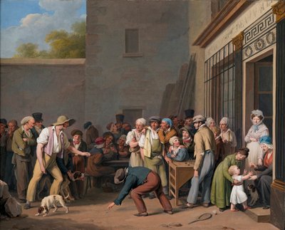 Louis-Léopold Boilly - Das Fassspiel von Louis Leopold Boilly
