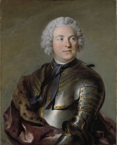 Porträt von Carl Gustaf Tessin von Louis Tocqué
