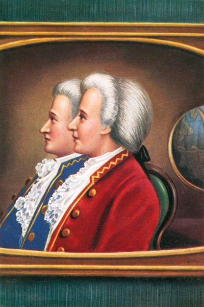 Die Montgolfier-Brüder Joseph von Louis Nicolas van (after) Blarenberghe