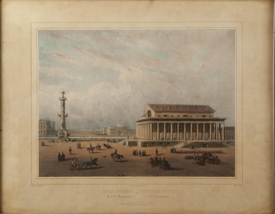 Börse in Sankt Petersburg, Ende der 1840er Jahre von Louis Pierre Alphonse Bichebois