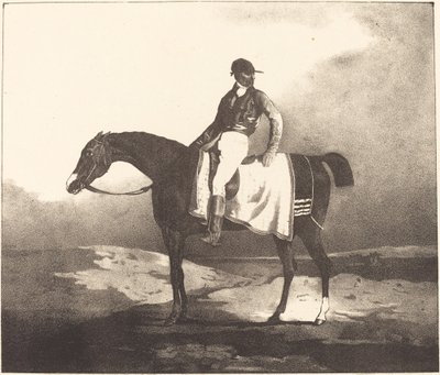 Britisches Pferd und Jockey von Louis Pierre Marie Courtin after Théodore Gericault