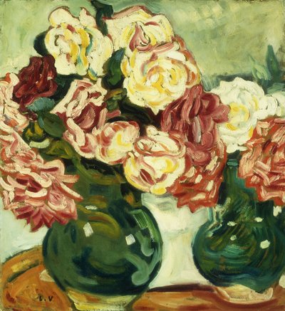 Zwei Vasen mit Rosen von Louis Valtat