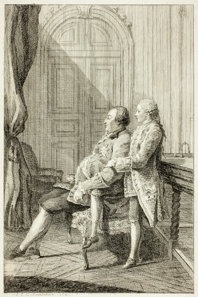 Der Herzog von Orléans und sein Sohn von Louis de Carmontelle