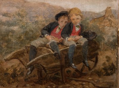Skizze der Ehrenwerten Dudley und Archie Hamilton Gordon, 1890 von Louisa Starr