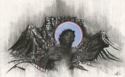 Jesus über Kapstadt von Lourens Joubert