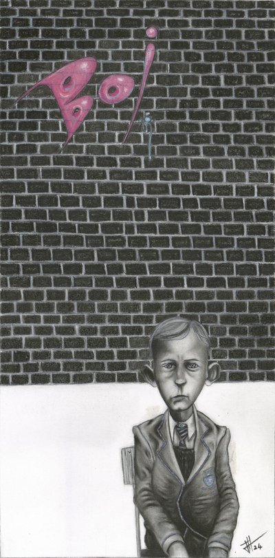 Melancholischer Schuljunge von Lourens Joubert