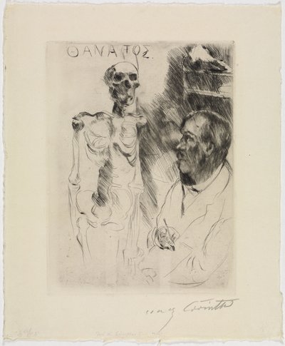Der Künstler und der Tod I von Lovis Corinth