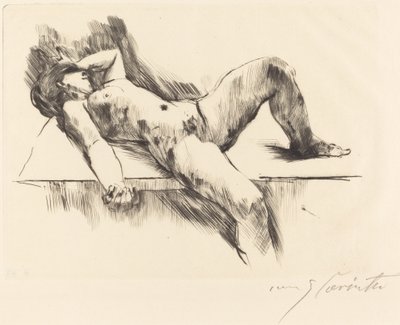 Liegender weiblicher Akt III von Lovis Corinth