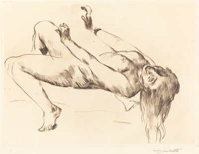 Liegender weiblicher Akt. Studie zu Joseph und Potiphar, 1915 von Lovis Corinth