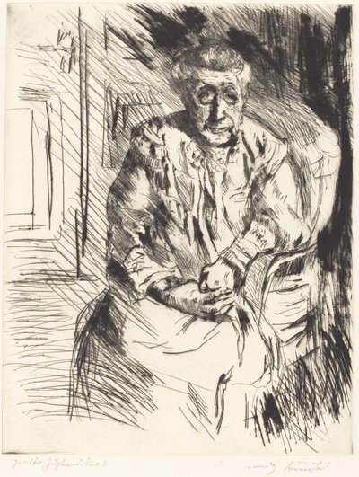 Meine Schwiegermutter, 1919 von Lovis Corinth