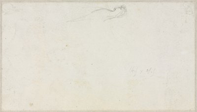 Skizze einer Sphinx [] verso, um 1879-80 von Luc Olivier Merson