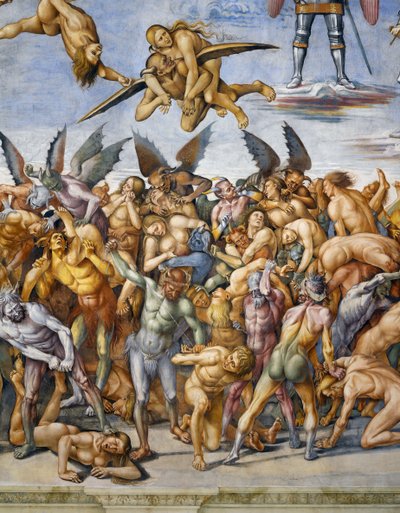 Verdammte in der Hölle, aus dem Freskozyklus Jüngstes Gericht von Luca Signorelli