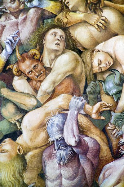 Verdammte in der Hölle, aus dem Freskozyklus Jüngstes Gericht von Luca Signorelli