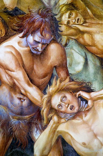 Verdammte in der Hölle, aus dem Freskenzyklus Jüngstes Gericht von Luca Signorelli