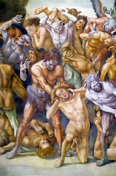 Verdammte in der Hölle, aus dem Freskenzyklus Jüngstes Gericht von Luca Signorelli