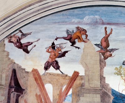 Gott bestraft Florenzo (Detail) von Luca Signorelli