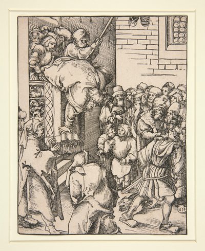 Martyrium des heiligen Jakobus Minor von Lucas Cranach the Elder