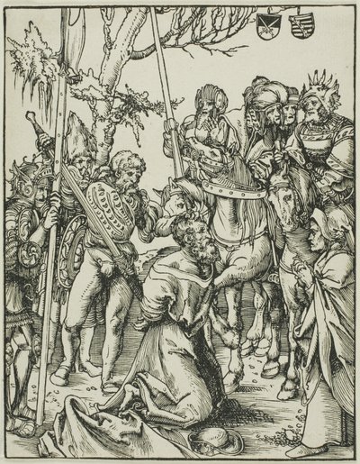 Der heilige Jakobus der Ältere, aus Das Martyrium der Apostel von Lucas Cranach the Elder