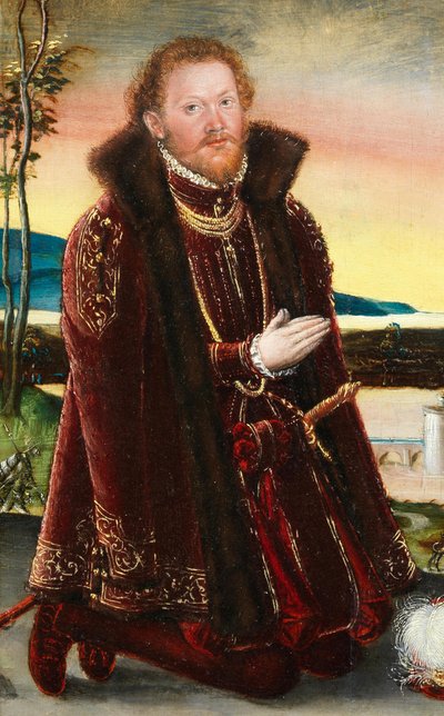 Porträt von Prinz Joachim Ernst von Anhalt von Lucas Cranach the Younger