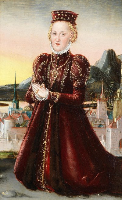Porträt von Prinzessin Agnes Gräfin von Barby von Lucas Cranach the Younger