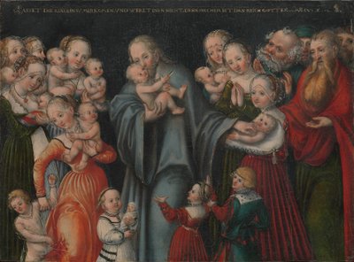 Christus segnet die Kinder von Lucas Cranach the Younger and workshop