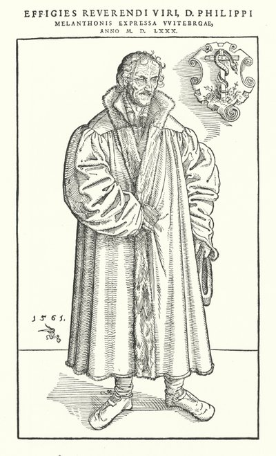 Philipp Melanchthon, deutscher protestantischer Reformator von Lucas The Younger (after) Cranach