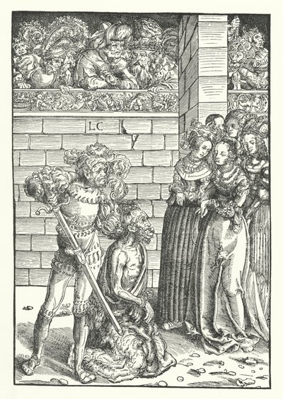 Die Enthauptung von Johannes dem Täufer von Lucas the Elder (after) Cranach