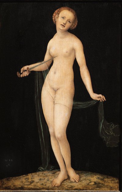 Lucretia, römische Adlige und Ehefrau von Tarquinius Collatinus von Lucas the Elder Cranach