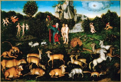 Paradies von Lucas the Elder Cranach