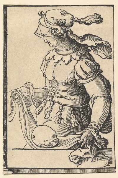 Kumäische Sibylle, aus der Serie der Sibyllen, ca. 1530 von Lucas van Leyden