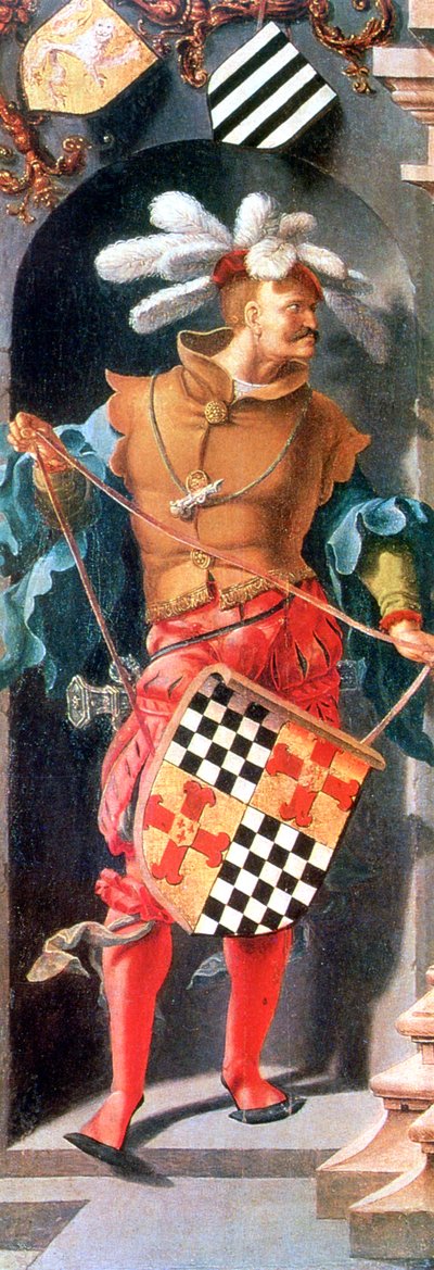 Die Heilung des Blinden von Jericho (Detail), 1531 von Lucas van Leyden
