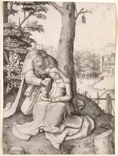 Die Heilige Familie von Lucas van Leyden