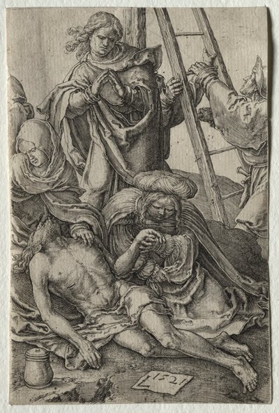 Die Passion: Abnahme vom Kreuz, 1521 von Lucas van Leyden