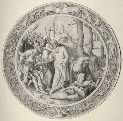 Die Runde Passion: Der Verrat Christi, 1509 von Lucas van Leyden