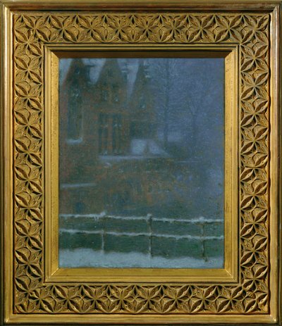 Brügge im Schnee von Lucien Levy-Dhurmer