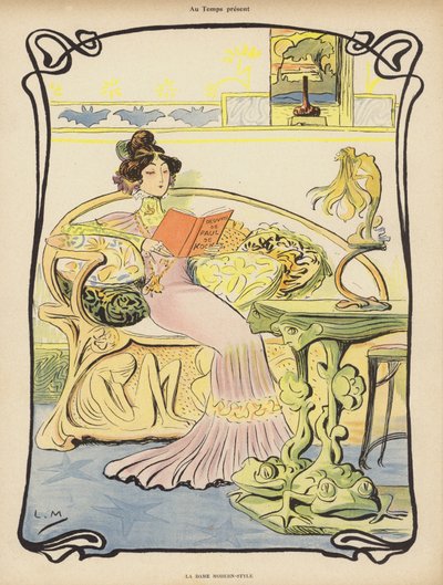 Die moderne Dame von Lucien Metivet